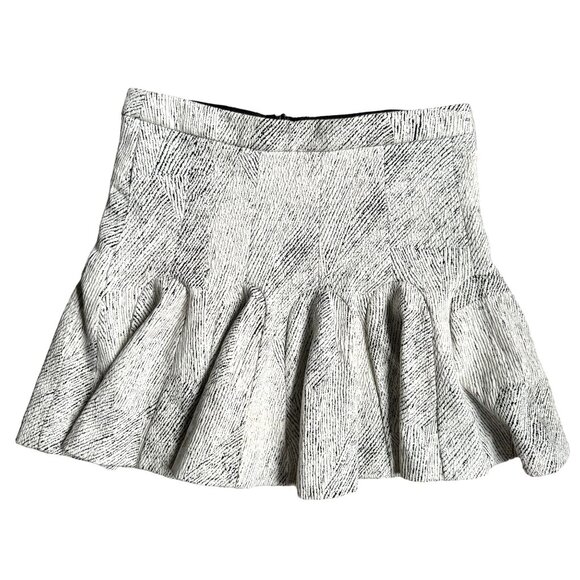 Banana Republic Womens Textured Mini Tennis‎ Skirt 12 School Academia Flare Y2K - Picture 1 of 7